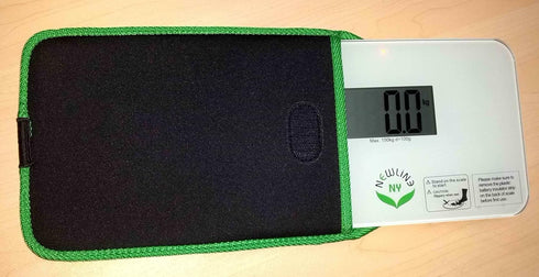 NewlineNY Travel Scale Protection Sleeve - Small Size for Super Mini Scales, SBB0638SM Series Green Edges (Case Cover