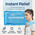 Reusable Hot and Cold Gel Soft Ice Packs - 4 Pack Large Gel Ice Pack for Pain Relief, 10 x 5