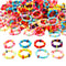 WILLBOND 200 Pcs Colorful Elastic Hair Ties, Seamless Cotton Hairband Ropes, Soft Small Ponytail Holders