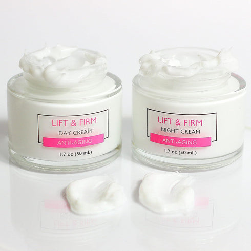 SpaScriptions Clinicals Lift & Firm Day & Night Cream Set with Collagen, 2 Pack (1.7oz)