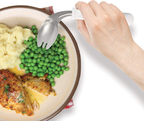 Rehabilitation Advantage Right Handed Grip Easy Offset Spork