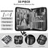 Manicure Set 32pcs, Professional Nail Clippers Kit, Stainless Steel Grooming Tools for Travel Pedicure Care