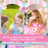 SUMMORO 160 7 OZ Pcs Floral Paper Tea Cups and Saucers Disposable Paper Tea Cups with Handle and Plates for Tea Party