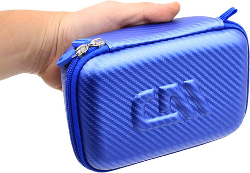 CASEMATIX Blue Travel Case Bag - Compatible with Asthma Inhaler, Masks, Spacer Chamber, CASE ONLY