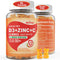 Sugar Free Vitamin C + D3 + Zinc Gummies for Adults 50+, 9 in 1 Immune Defense Supplement with Elderberry, Echinacea