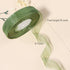 3/4 inch Sage Green Sheer Organza Ribbon 50 Yards Chiffon Ribbon for gift wrapping Father's Day Wedding Flower Bouquet Crafts by Hiswan