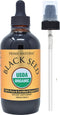 Organic Black Seed Oil 4oz - Cold Pressed, Unrefined, High Thymoquinone, Vegan Omega 3 6 9