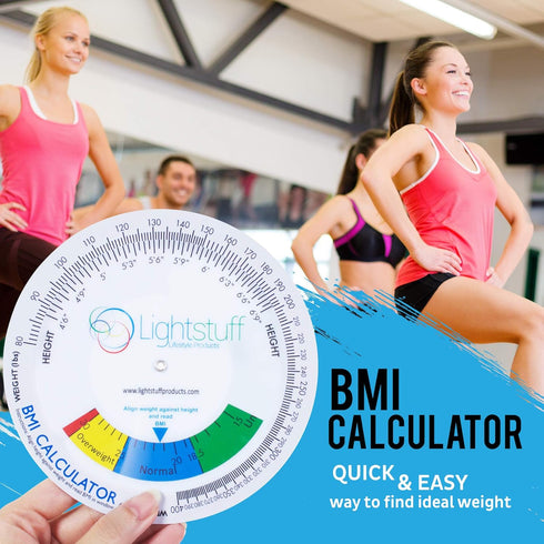 Lightstuff Body Health Tool Kit - Skinfold Caliper, Tape Measure, BMI Calculator, Body Fat Charts Included