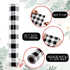 Whaline 120 Ft x 32 inch Christmas Cellophane Wrap Roll, Rustic Buffalo Plaid for Gift Basket and DIY Crafts