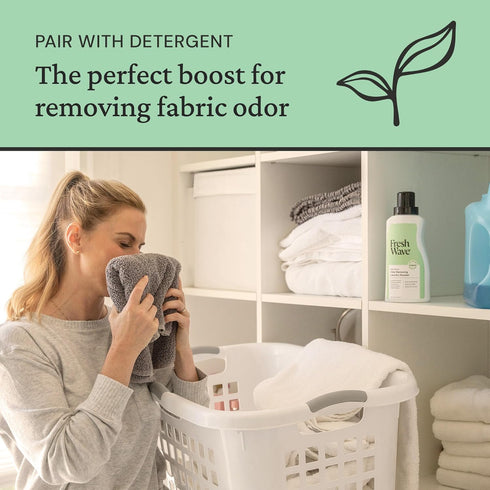 Fresh Wave Odor Removing Laundry Booster, 24 fl. Oz. | Natural Plant-Based Odor Eliminator for Fabrics