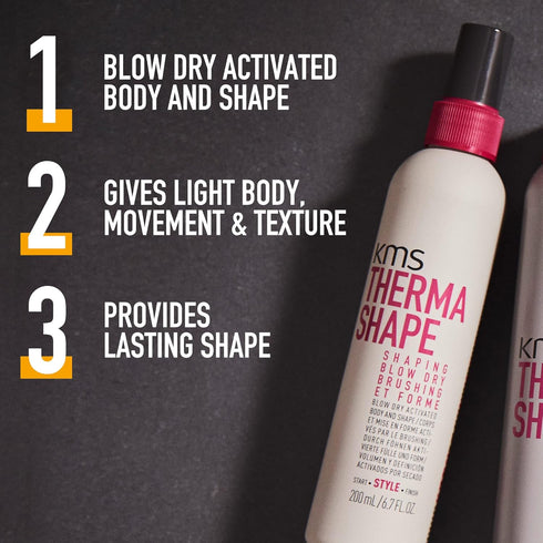 KMS THERMASHAPE Shaping Blow Dry Spray, 6.7 oz, 50% Faster Dry Time