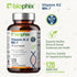 biophix Vitamin K2 MK-7 - 300 mcg, 120 Vcaps - High-Potency for Strong Bones & Immune Health