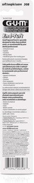 GUM End Tuft Toothbrush - Extra Small Head for Hard-to-Reach Areas, Soft Dental Brush for Adults, 1ct