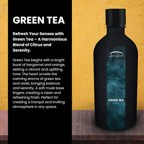 Set 100ml Green Tea Essential Oil for Diffusers - Premium Aromatherapy Oils for Home and Hotel, Scented Oil Diffuser