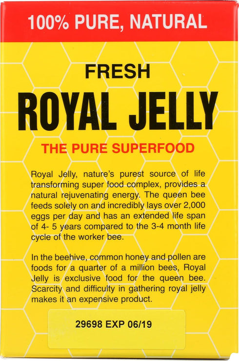 YS Eco Bee Farms 100% 60,000 2.0 oz Pure Fresh Royal Jelly mg Liquid