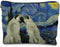 Pug Gifts for Pug Lovers, Starry Night Pug Makeup Bag, Cute Aesthetic Dog Makeup Pouch