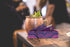LAST STRAW Geometric Roll Bag Collection – Stainless Steel Purple Cocktail Straws and Brush in Rollbag