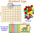 PHIELEY 80 Activities for Dementia Patients, Tiles Wooden Puzzle Games for Seniors, Colorful Shape Pattern Alzheimers