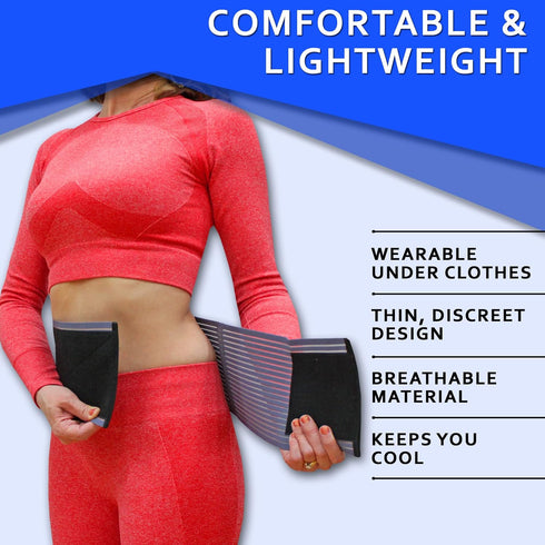 Umbilical Hernia Belt for Men and Women, Abdominal Binder Support for Hernia Pain (Small/Medium)