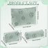 3 Pcs Makeup Bag Corduroy Cosmetic Bag Aesthetic Cute Preppy Makeup Bags for Women Smile Small Makeup Purse Pouch Travel Toiletry Bag Set Makeup Organizer with Zipper(Green, Smile Face)
