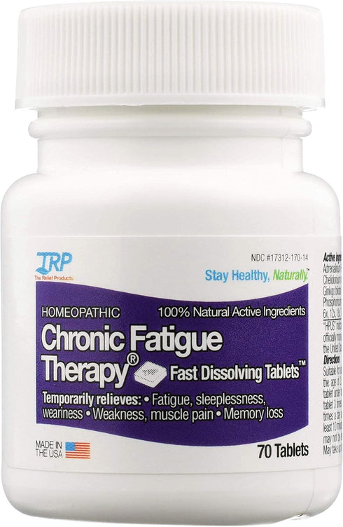 The Relief Products Chronic Fatigue Therapy - Fast Dissolving Tablets for Fatigue, Weakness, Tiredness, CFS, 70 Count