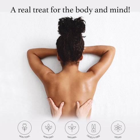 LOVE PLAY Massage Oil Candle for Home SPA - Vegan Moisturizing Body Oil Candle for Relaxation (6.76oz)