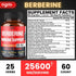 Premium Berberine Supplement with Ceylon, Ashwagandha, Turmeric, Milk Thistle, Elderberry & Black Pepper - Supports Immune System, Cardiovascular & Gastrointestinal - 60 Capsules