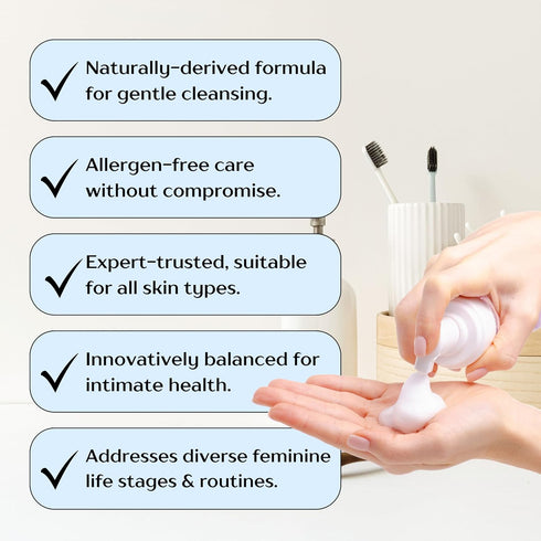 Violet Vibes Ultra-Gentle Feminine Wash | pH-Balancing, Nourishing, Odor-Control for Intimate Areas & Sensitive Skin |