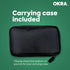Okra Pro Glucose Monitor Kit - Syncs with Free App, Includes Meter, Test Strips, Lancets, Lancing Device, Carry Case