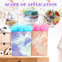 BLESZSING Large Gift Bags Set, 2 Pack Paper Gift Bags with Tissue Paper, Colorful Pink Blue