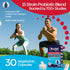 Adult Daily Extra Strength Probiotic Supplement - 60 Billion CFU, 15 Diverse Strains, Organic Prebiotic Fibers, 30CT