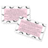 Lash Extension Aftercare Cards, 50 Pack, Eyelash Extension Supplies, Pink Design, Size 3.5 x 2" inches