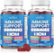 8 in 1 Immune Support Booster Supplement with Astragalus Root, Vitamin C and Zinc 50mg, Vitamin D 5000 IU, Turmeric