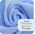 Hearth & Harbor Microfiber Cleaning Cloth, 12 Pack Blue Washcloths, Reusable Lint Free Towels for Cars and Cleaning