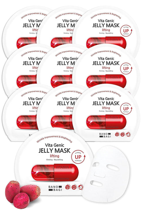 Vita Genic Jelly Pore Tightening Face Masks, 1.8 fl oz, 10 Sheets, Korean Skincare