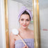 Lotion Applicator for Back, Legs, Feet - Sunscreen Applicator, Long Curved Wooden Handle Body Brush