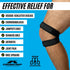 Patellar Tendon Support Strap (Large) - Adjustable Neoprene Knee Strap for Pain Relief in Running and Sports