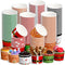 Zhehao 60 Pcs 9 oz Christmas Ice Cream Bowls and Paper Cups -
