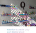 YMVV 15" Nail Polish Rack, Wall Mounted Shelf, 6 Pack Clear Acrylic Organizer for Nail Supplies