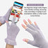 MIG4U 3 Pairs Fingerless Moisturizing Gloves, Half Finger Touchscreen Beauty Gloves for Eczema, Pale Purple, L/XL
