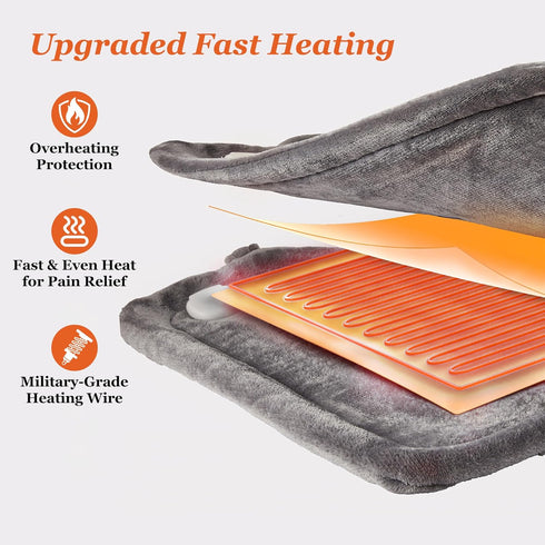 WUGE Mothers Day Gifts for Mom, Heating Pad for Neck Shoulder and Back, Birthday Gift for Women Men, Deeper Pain