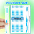 Medanera 160 Set 1) Pcs Prepasted Disposable Toothbrushes Bulk Plastic Individually Wrapped Toothbrushes