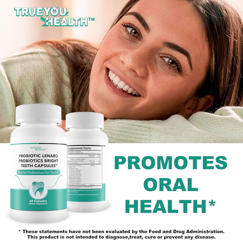Probiotics Bright Teeth Capsules, Best Dental Probiotics for Whitening Teeth Support, Mousse Alternative
