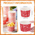 Nuanchu 100 Pack 9 oz Red Bandana Paper Ice Cream Cups, Disposable Dessert Bowls for Cowboy Birthday Party