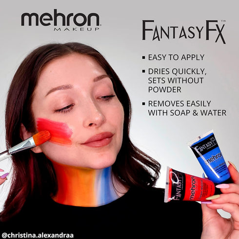 Mehron Makeup Fantasy FX Cream Makeup, Monster Grey Face & Body Paint, 1 fl oz