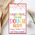 Set 20 GT458 of Personalized You are Dough Best | Play Dough Valentine Tags with String | Rectangle Valentine Treat