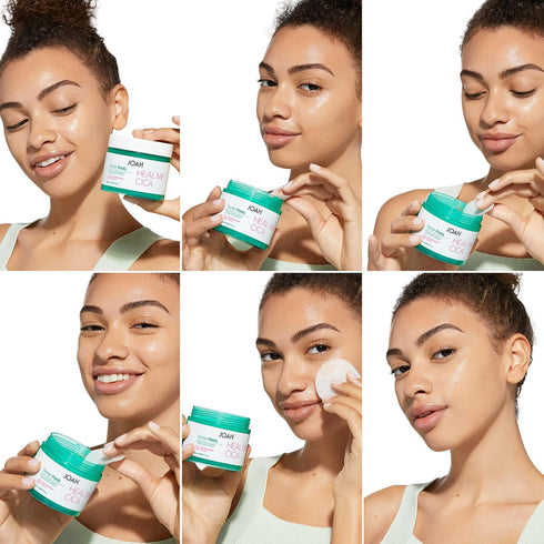 JOAH Heal Me CICA Face Toner Pads, Centella Asiatica for Soothing, Calming, Balancing Sensitive Skin, 50 Pads