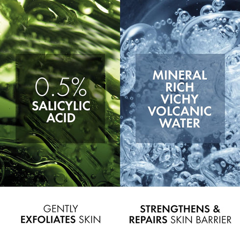 VICHY Normaderm Daily Acne Face Wash, Salicylic Acid Cleanser for Oily & Acne Prone Skin, Clears Clogged Pores