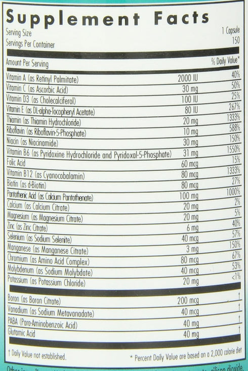 Nutricology Multi-Vi-Min Without Copper & Iron, Multivitamin for Men & Women, 150 Count