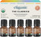 Cliganic Organic Essential Oils Set - Top 5 Classics, 100% Pure Natural Aromatherapy Oils